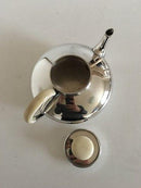 F. Hingelberg Sterling Sølv Tekande No 33114 med Greb af Elfenben