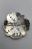 F. Matzen Sølv Blomster Broche