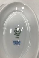 Royal Copenhagen White Josephine Gravy Boat with Underplate No. 563