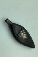 Bladformet læderbetrukket parfume flacon 1803