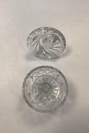 Facetslebet Glas Bonbonniere