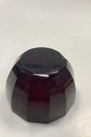 Rubinrote Glas-Zuckerdose Dänisch