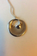 Georg Jensen Sterling Silber Halskette mit verstecktem Herz Vivianna Torun Bülow-Hübe