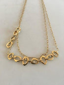 Georg Jensen Lina Falkesgaard 18K Guld Collier prydet med 10 diamanter.