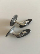 Georg Jensen Manschettenknöpfe aus Eisen und Silber Nr. 5027