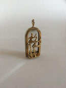 Georg Jensen Messing-Hängeleuchte Nr. 5201 von Ole Bent Pedersen