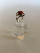 Georg Jensen Silver Ring No 19 with Coral（ジョージ ジェンセン シルバー リング No 19 with コーラル