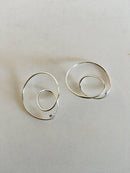 Georg Jensen Sterling Sølv Allan Scharff Øreringe