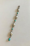 ジョージ ジェンセン スターリング シルバー ブレスレット No.11 グリーン アゲート