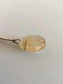 Georg Jensen Sterling Sølv Armring No 205 og Vedhæng No 130 med Rutil Quartz