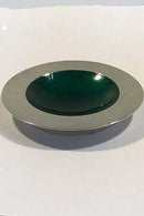 Georg Jensen Sterling Silver Tray (Green enamel) No 1080