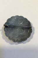 Georg Jensen ラピスラズリ入りスターリングシルバー・ブローチ No 16