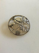Georg Jensen Sterling Sølv Broche No. 283 med Sommerfuglemotiv