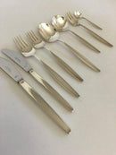 Georg Jensen Sterling Silver 'Cypress' Flatware Set of 48 pieces for 6 pers.