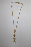 Georg Jensen Sterling Sølv Forgyldt Halskæde med Marguerite Vedhæng