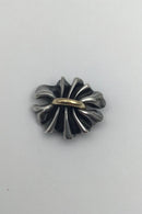Georg Jensen Sterling Sølv / Guld Broche No 400 Lene Munthe