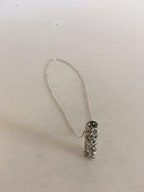 Georg Jensen Sterling Silver Necklace with Cylinder of Hearts Pendant No 262