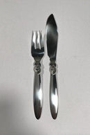Georg Jensen Sterling Silber Kaktusfisch Besteck für 8 Personen (16)