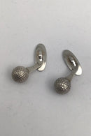 Georg Jensen Sterling Sølv Manchetknapper No. 132 (Golf-bold)