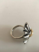 Georg Jensen Sterling Sølv og 18K Guld Lene Munthe Ring No 400