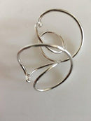 Georg Jensen Sterling Sølv Øreringe af Allan Scharff