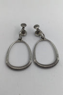 Georg Jensen Sterling Sølv Øreringe (Skruer) No. 124 Sigvard Bernadotte