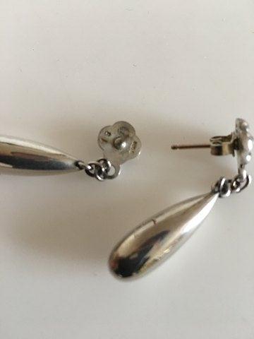 Georg Jensen Sterling Sølv Øreringe (Stikker) No. 18