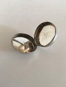 Georg Jensen Sterling Sølv Pilleæske No. 79 med Roset på Toppen
