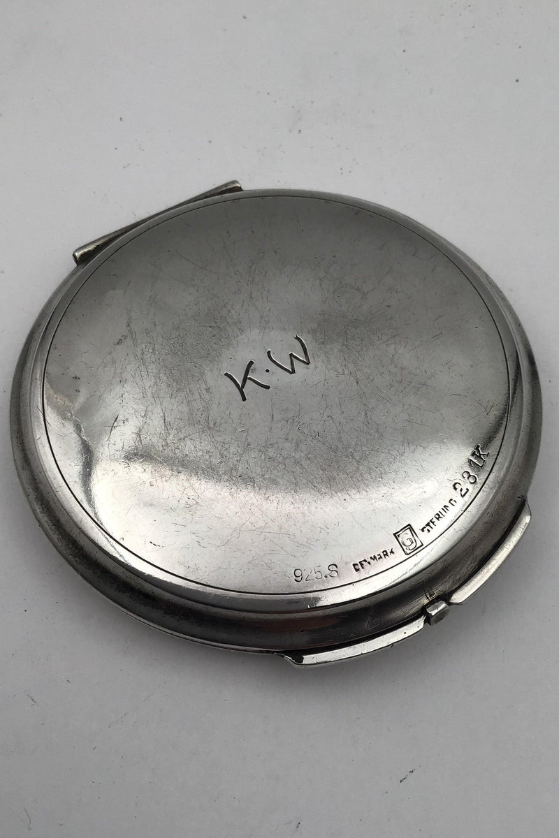 Georg Jensen Sterling Sølv Pudderdåse No. 231K Harald Nielsen