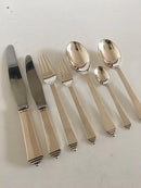 Georg Jensen Sterling Sølv Pyramide Bestik Sæt til 6 Pers. Vintage 1932-1944
