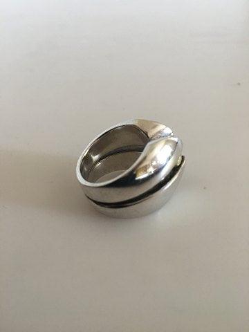 Georg Jensen Sterling Sølv Ring med Guld No. 311 Regitze Overgaard
