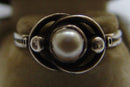 Georg Jensen Sterling Silver ring with pearl No 5