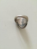 Georg Jensen Sterling Silver Ring with Silver Stone No 46A