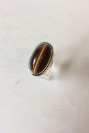 Georg Jensen Sterling Silber Ring mit Tigerauge Nr. 46E