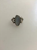 ジョージ ジェンセン スターリング シルバー リング No8 ムーンストーン付き