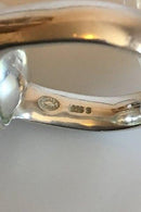 Georg Jensen Sterlingsilber-Kugelring Nr. 473 mit schwarzem Achat.
