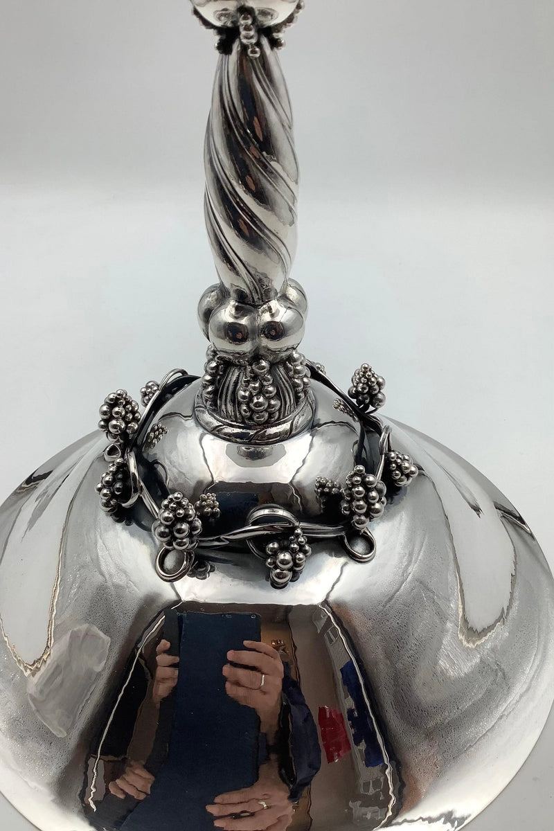 Georg Jensen Sterling Sølv Stor Drueopsats / Drueskål No 264 A