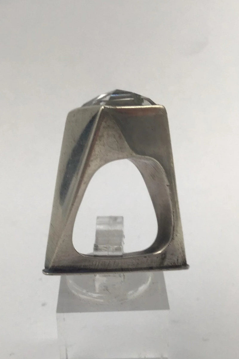 "Georg Jensen" Vivianna Torun Bülow-Hübe Sterling Sølv Ring Quartz