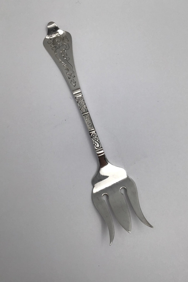 H. K. Hansen Sølv Antik Østersgaffel