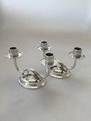 Hans Hansen Par Sterling Sølv Stager designet af Karl Gustav Hansen No 377