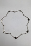 Hans Hansen Sterling Sølv Halskæde No 316 E. Sort Emalje