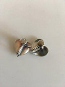 Hans Hansen Sterling Silver Heart Ear Screws