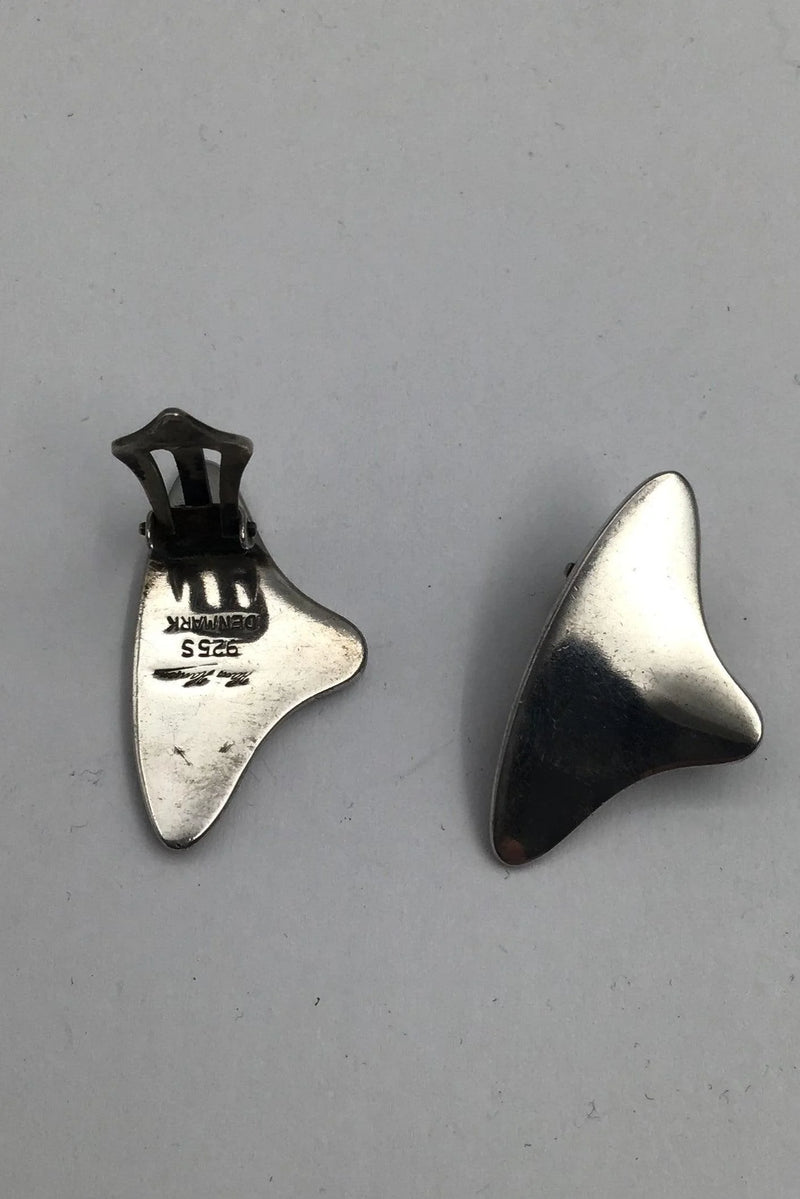 Hans Hansen Sterling Sølv Øreringe (Clips) (No. 429) Bent Gabrielsen