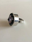 Hans Hansen Sterling Sølv Ring med Lys Lilla Quartz