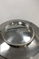 Hans Hansen Sterling Sølv Skål med Hanke med hjerte motiv af Karl Gustav Hansen No 482 fra 1958