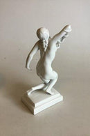 Herend Blanc de Chine Figur Cleopatra med Slange