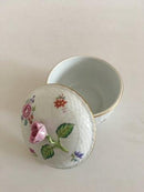 Herend Ungarn Sukkerskål, håndmalet blomster