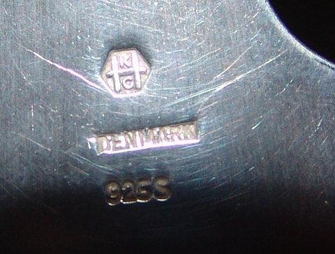 Karl Gustav Hansen Großer Bowlenlöffel aus Holz und Sterlingsilber Museumsstück von Hans Hansen.