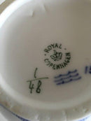 Kgl. Porcelæn Musselmalet Riflet Stor Kaffekande No 48