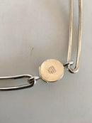 N.E. From Sterling Silber-Halskette mit schwarzem Onyx-Anhänger